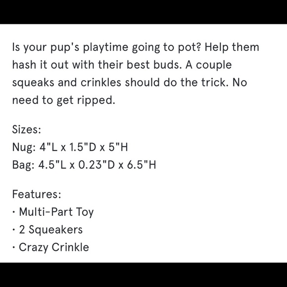 Bud in a Baggie Dog Toy - Picture 4 of 4